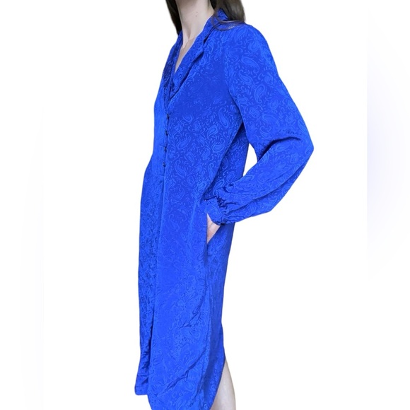 LIZ CLAIBORNE 90’s Vintage Silky Dress - Picture 3 of 7